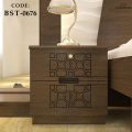 B-0675 HATIL Style Single 4/7feet Full Box Leather Bed with Two Bedside Table (Standard Finishing).