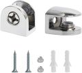 10 Pis Adjustable 5-8- 10mm Thickness Glass Shelf Bracket Clamp Holder Support. 