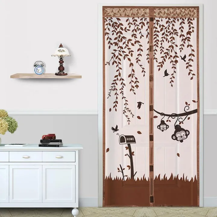 90x210cm%20Automatic%20Closing%20Magnetic%20Mosquito%20Net%20Screen%20Door%20Anti-fly%20Net%20Cartoon%20Monkey%20Magnetic%20Anti-mosquito%20Screen%20Door%20-%20Image%202