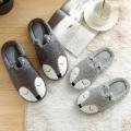 Winter House Women Fur Slippers Soft Memory Foam Sole Cute Cartoon Fox Bear Bedroom Ladies Fluffy Slippers Couples Plush Shoes. 