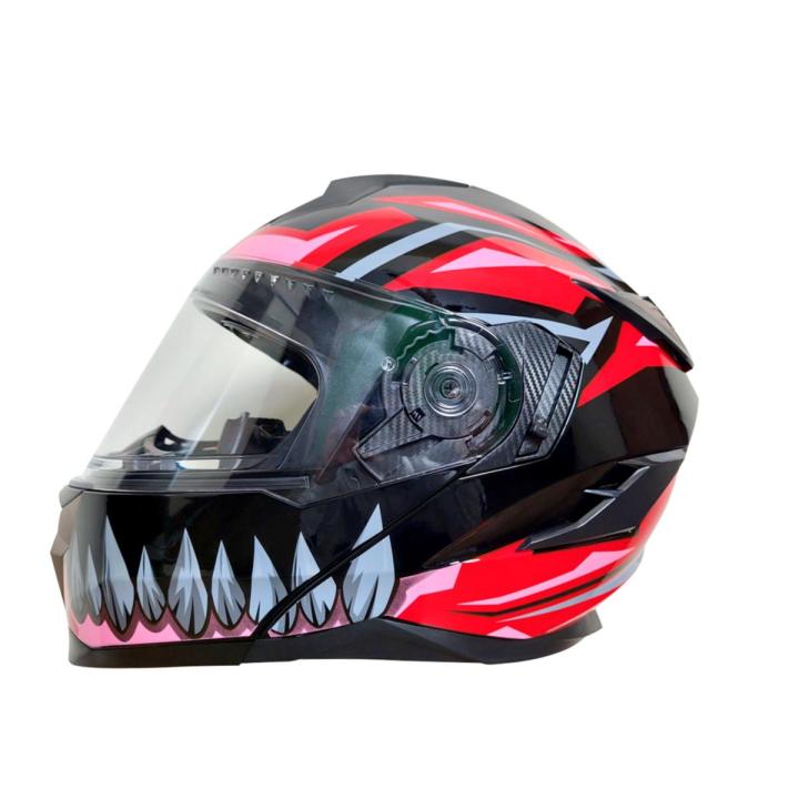 SKT Helmet DOT Certificate BLADE 2 SV AMT BLASTER 908 Flip Up SKT Modular Helmet BLACK RED and Pink mix