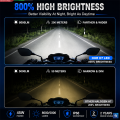 8S Motorcycle LED Headlight (2 Piece)  H4 45W 8000LM High Beam 5000LM Low Beam 12000RPM  Per Bulb Cooling Fan IP67 Waterproof Plug and Play for Motorcycle and Car 2 Year Warranty. 