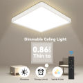 LED Ceiling Light 36W Dimmable Smart Ceiling Lamps Remote Control for Living Room Bedroom Kitchen. 