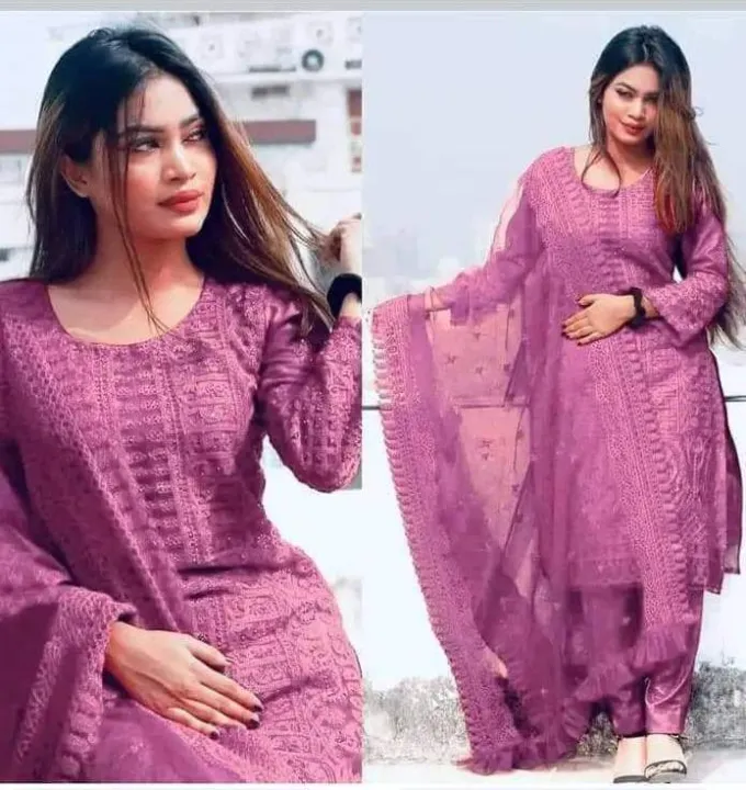 Indian%20New%20Stylish%20Exclusive%20Collection%20Weightless%20Georgette%20Computer%20Embroidery%20Work%20Three%20Piece%20Salwar%20Kameez%20For%20Women%20-%20Image%202