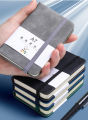 Mini Pocket Notebook Small Hardcover Leather Journal A7 Notebook Planner Notepad Memo Diary Reminder Book.
