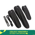 Black Bicycle Mudguard Set - 3 Pcs. 