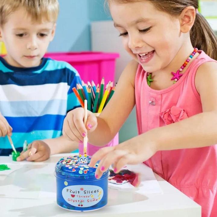 70ml%20Clear%20Slime%20Crystal%20Putty%20Soft%20Jelly%20Clay%20Fluffy%20DIY%20Clay%20Stretchy%20Toy%20Cotton%20Candy%20Stress%20Relief%20Toys%20For%20Kids%20Adults%20Superman%20-%20Image%204