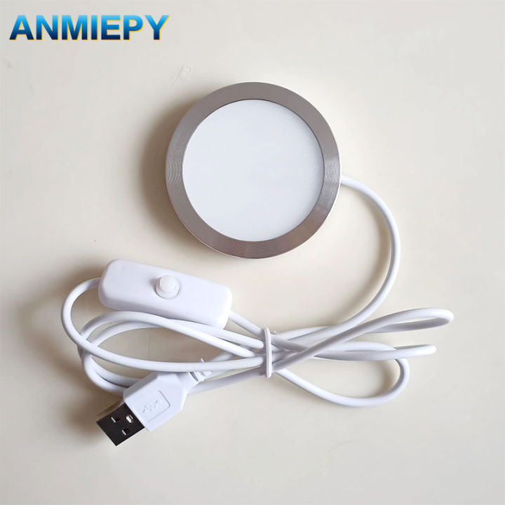 thumbnail image 2 of Mini LED Spotlight With Switch - 5V USB Ultra-Thin Adhesive Lighting For Under Cabinet & Display 2 of 14