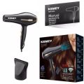 Kemey KM- 2376 3000W ( 2 in 1 ) Powerful-Professional-Heavy-Duty-Hair- Dryer-for-Unisex - Black.