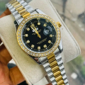 Ro-lex luxurious stylish stone watch for men for Time Lovers. 