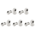 Skateboard Wheels with Bearings 52X30mm Street PU Wheels Skateboard Parts Cruiser Longboard Wheels (Set of 20) White.