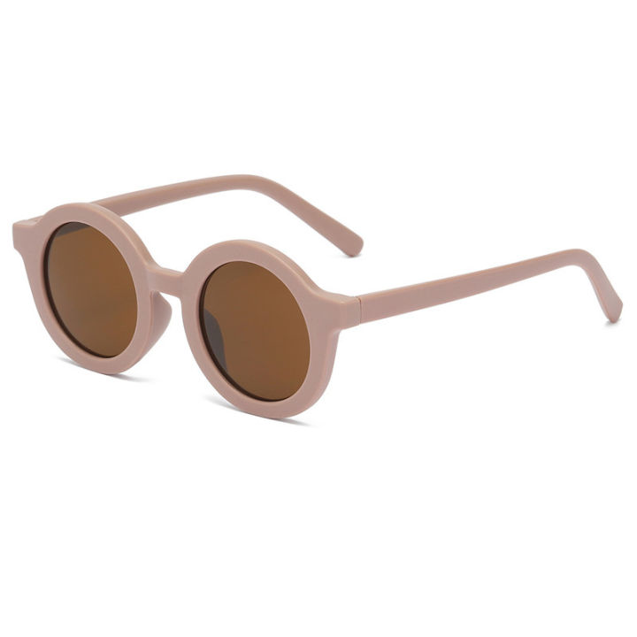 Jett%20D2017%20adult%20sunglasses%20cream%20round%20frame%20Douyin%20with%20milk%20coffee%20color%20frosted%20parent-child%20sunglasses%20-%20Image%207