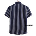 HUILISHI Korean style fashion high quality striped men's polo. 