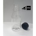 Pharma Oil Bottle 50 Piece Combo 100ML Transparent Plastic Black Cap. 