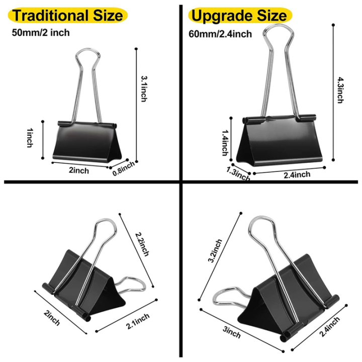 Large%20Paper%20Clip%20Thickened%20File%20Folder%20and%20Drawing%20Board%20Clip%202.4%20Inches%20(Approximately%206.1%20Cm)%208%20Pieces%20-%20Image%202