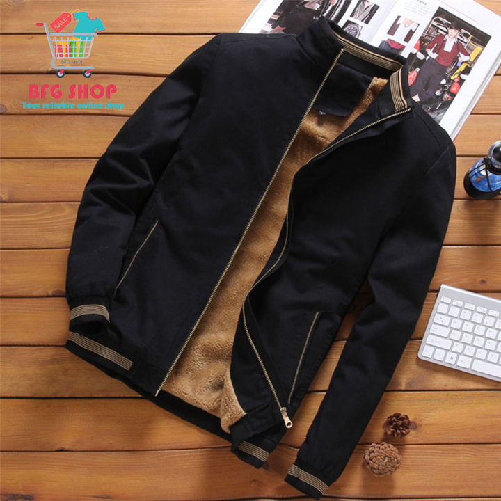 Mens Bomber Jackets Winter Casual Male Outwear