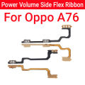 New Power Volume Side Button Flex Cable For Oppo A76 Power ON OFF Volume Up Down Side Buttons Key Replacement parts. 