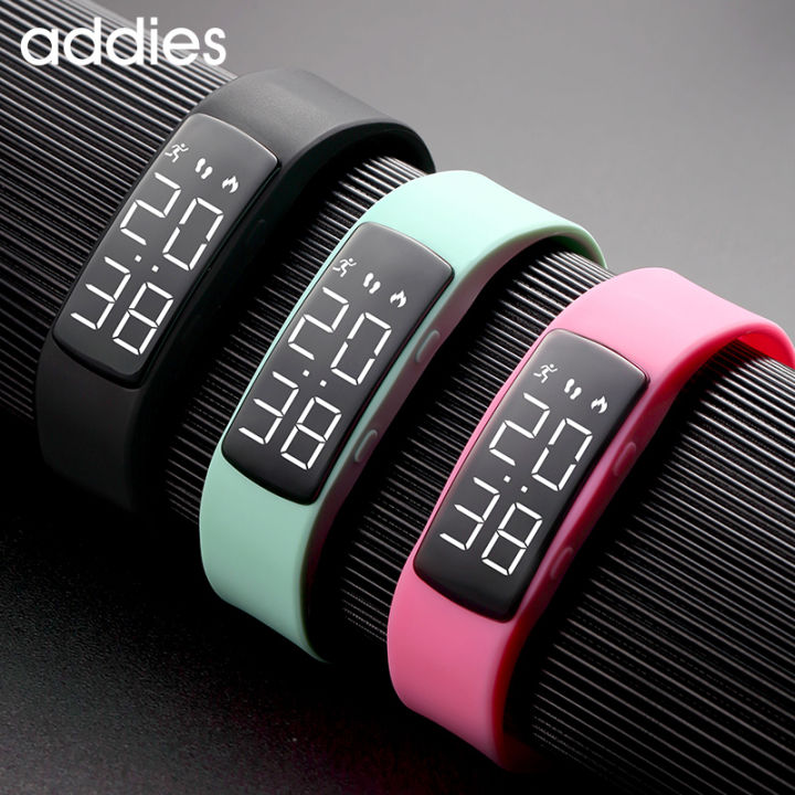 Addies Plastic Smart Bracelet Watch Calorie Counter Digital LCD Fitness Monitoring Exercise Pedometer Waterproof Wrist
