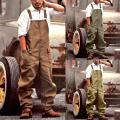 Bib Overalls Trendy Long Pants Square Neck Cargo Jumpsuit Comfy Cargo Jumpsuit Long Pants Loose Cargo Jumpsuit Trousers.