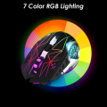 Wireless Rechargeable RGB Gaming Mouse - TWolf Q13 Star Black Mouse with RGB Lighting - Offers Adjustable DPI for Precision Gaming. 