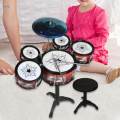 Childrens Simulation Drum Toy Boys Girls Sensory Toy Toddlers Jazz Drum Set.