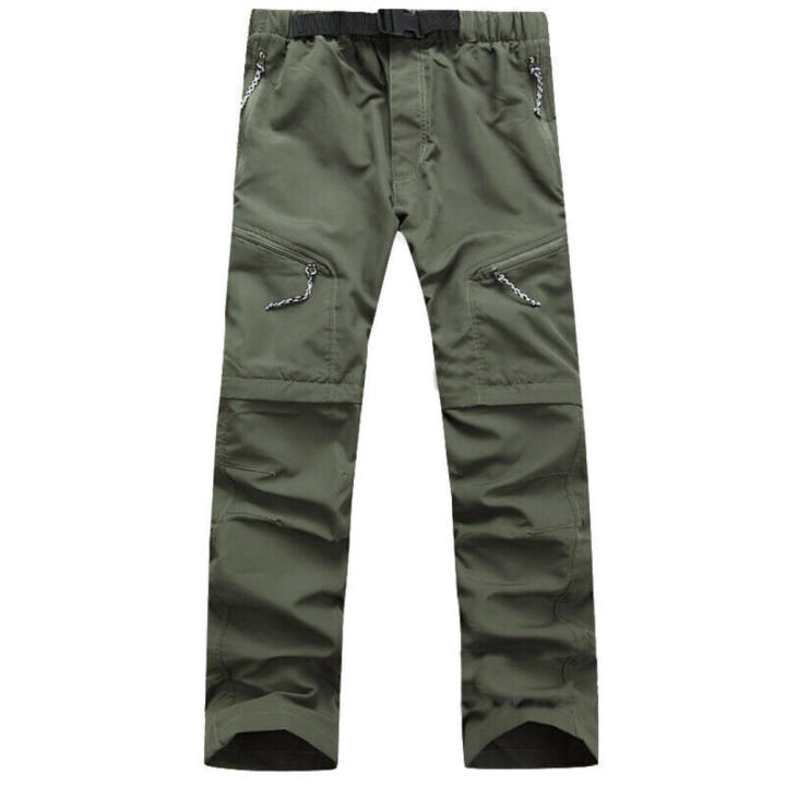 Hiking%20Pants%20Adjustable%20Waist%20Lightweight%20Zip-Off%20Convertible%20Trousers%20Water-Resistant%20Stretch%20Men's%20Outdoor%20Pants%20for%20-%20Image%205