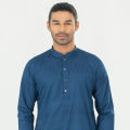 Semi Fit Casual Panjabi - Light Navy. 