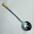 6 pcs premium quality Big Size sup spoon 20 cm long Sup spoon golden and Silver spoon , Best tableware Sup Spoon (6 pcs set sup Spoon) -Chopsticks.