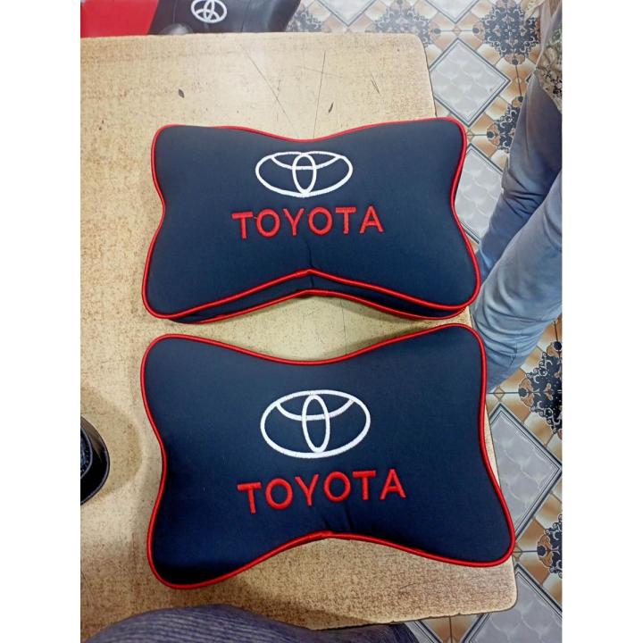 Car Seat Neck Pillow Toyota Black Color