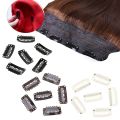 【happy one】20Pcs/Set 32mm Metal U-Shape Wigs Hair Snap Clips Holder Hairpins Barrettes Women Hair Accessories. 