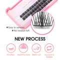 YUANZHIJIE DIY Clusters Little Devil Cosplay Eyelash Extensions Russian Faux Mink False Eyelashes Segemented Wispy Makeup Lashes. 