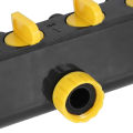 4-Ways Hose Splitter Quick Connector with Valve for Irrigation Hose and Water Tap Connector, Converts a Single Tap into 4 (four) Output Channels Agriculture Drip Irrigation Water Connector..