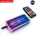 Group Vertical Coolmoon RGB Remote Controller Dc12v 5a Led Smart Fan Controller With 10pcs 6-pin Fan Ports 2pcs 4-pin Light Bar Ports.