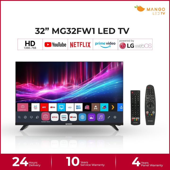 MANGO Smart TV 32 TV Borderless LED Smart TV (MG32FW1)