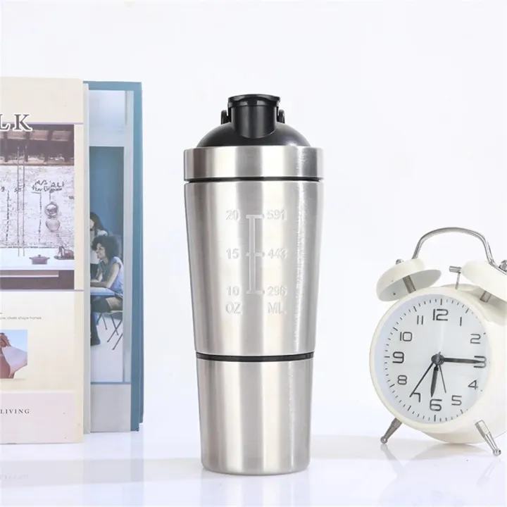 Stainless%20Steel%20Water%20Bottle%20Protein%20Shaker%20With%20Compartment%20For%20Bodybuilding%20Nutrition%20Supplements%20Gym%20Metal%20Mixer%20Cup%20600ml%20-%20Image%206