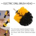 4Pcs Combinate Power Scrubbing Brush Drill Spin Scrubber Electric Cleaning Brush Fixing for Car Bathroom Wooden Floor Laundry Room Cleaning. 