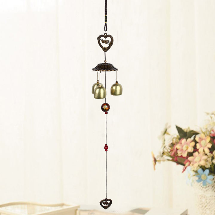 উইন্ড চিমস ডোর ঝুলন্ত 3 কপার বেল - room decoration items