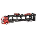 Friction Powered Transport Car Carrier Truck Toy for Boys Girls White. 