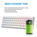 (Ready Now)RK61 61 Keys Bluetooth / 2.4G Wireless / USB Wired Three Modes Brown Switch Gaming Mechanical Keyboard with RGB Backlight, Cable Length: 1.5m. 