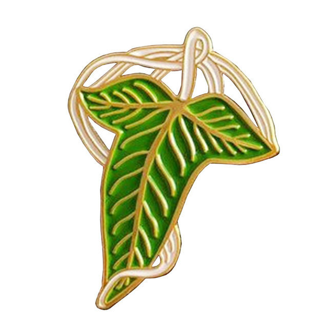Drop Shipping Elves Leaf Brooch Pin Tolkien las Lord Ring Badge