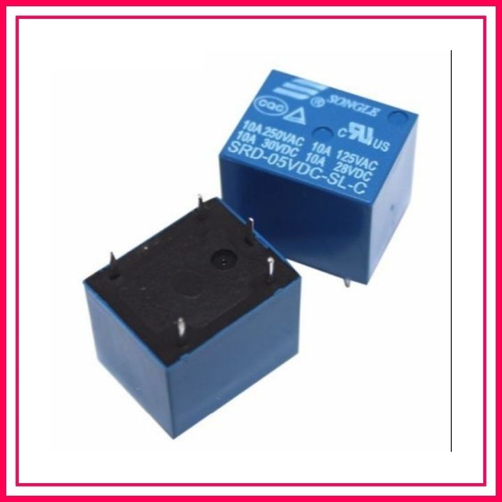 SRD-05VDC-SL-C 5V Relay 10A 250VAC 5 Pin Coil SPDT Power Relay Switch Circuitry & Parts