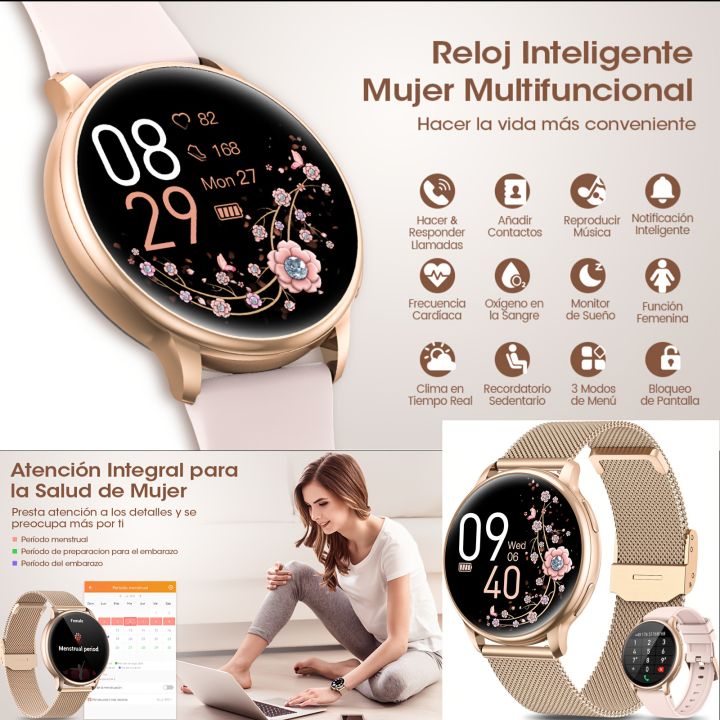 Little meatball Smart Watch For Women AMOLED Smartwatch