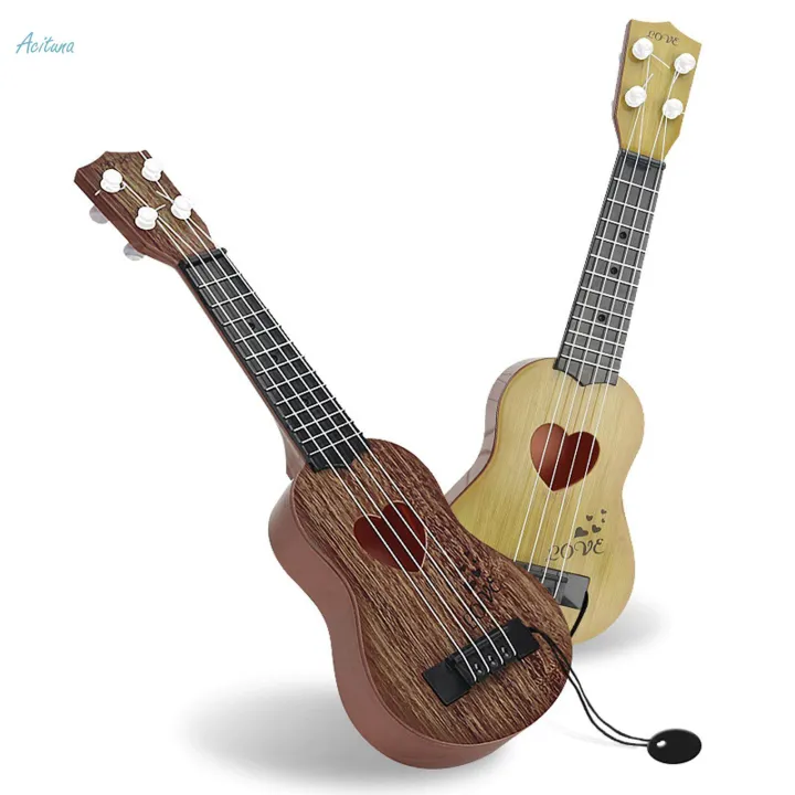 Kids%20Ukulele%20Guitar%20Toy%20Boys%20Brown%2038x12.5cm%20Brown%20-%20Image%209