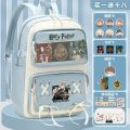 Harry Potter school bag, girls' primary school students, junior high school new backpack, high-value, large-capacity lightweight backpack. 