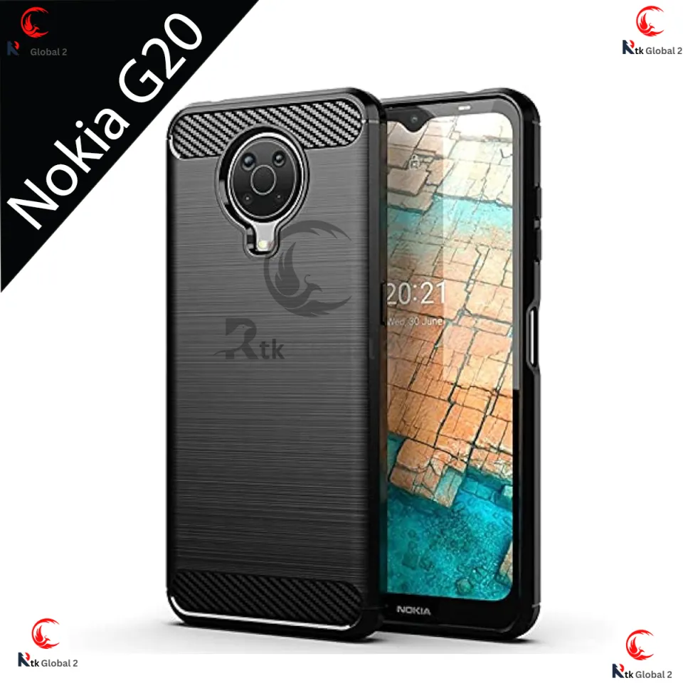 Nokia G10 G20 Carbon silicone cover Fiber Soft Mobile Phone Back