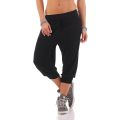 Women Casual Harem Pants Solid Loose Joggers 3/4 Pants Female Capri Pants Calf-Length Drawstring Trousers Street Wear Trouser.