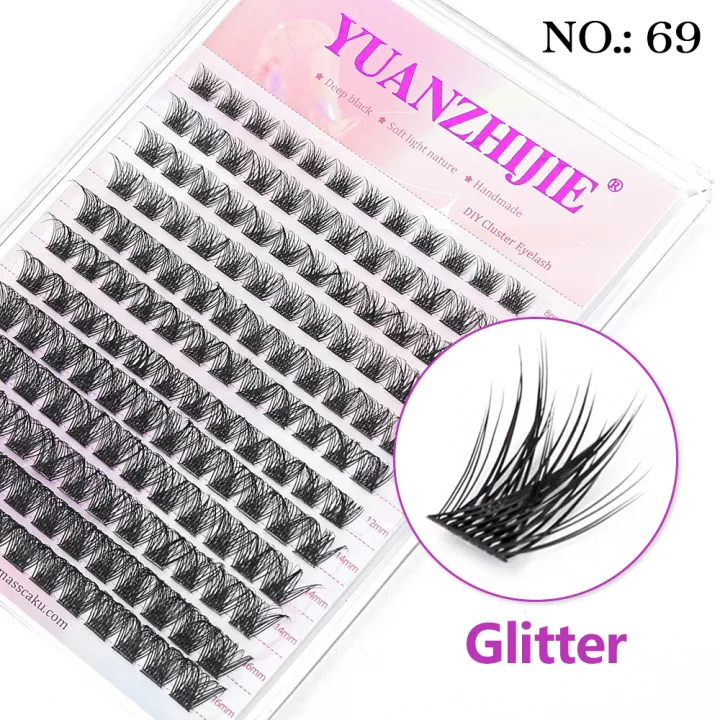 YUANZHIJIE%20Mix%20Length%20Fluffy%20Individual%20DIY%20Clusters%20Eyelash%20Extension%20C%20D%20Curl%20144%20pcs%20Natural%20Segmented%20Eyelash%20Makeup%20Tools%20-%20Image%207