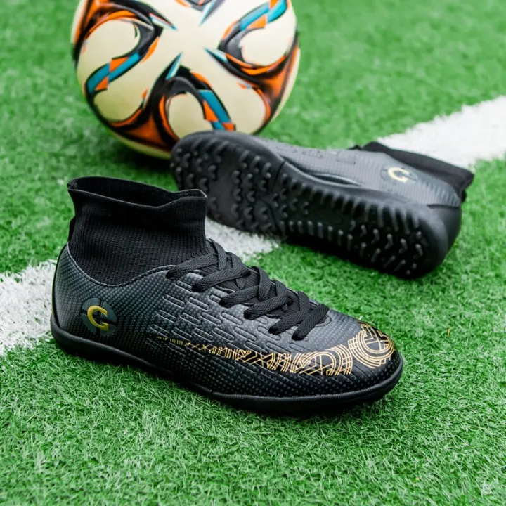 New%20Big%20Size%2047%20Turf%20Black%20Men%20Soccer%20Shoes%20Kids%20Cleats%20Training%20Football%20Boots%20High%20Ankle%20Sport%20Sneakers%20-%20Image%206