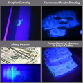 LED UV Flashlight 365/395nm Portable Mini Ultraviolet Torch Waterproof Zoomable Violet Light Pet Urine Scorpion Detector UV Lamp. 