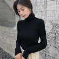 Full Sleeve Cotton High Neck for Women - Black.